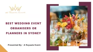 Best Wedding Event Organisers or Planners in Sydney