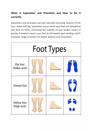 what is supination and pronation