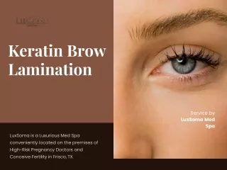 Keratin Brow Lamination