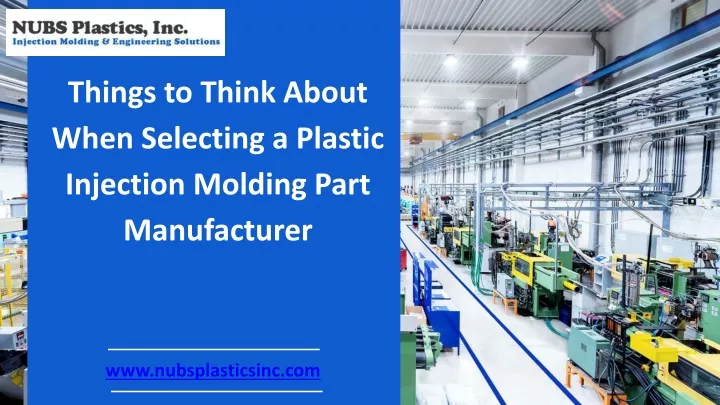 things to think about when selecting a plastic