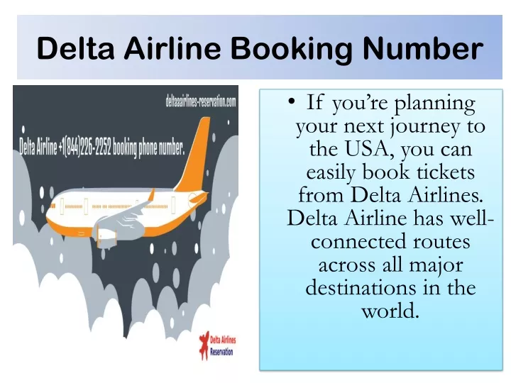 delta airline booking number