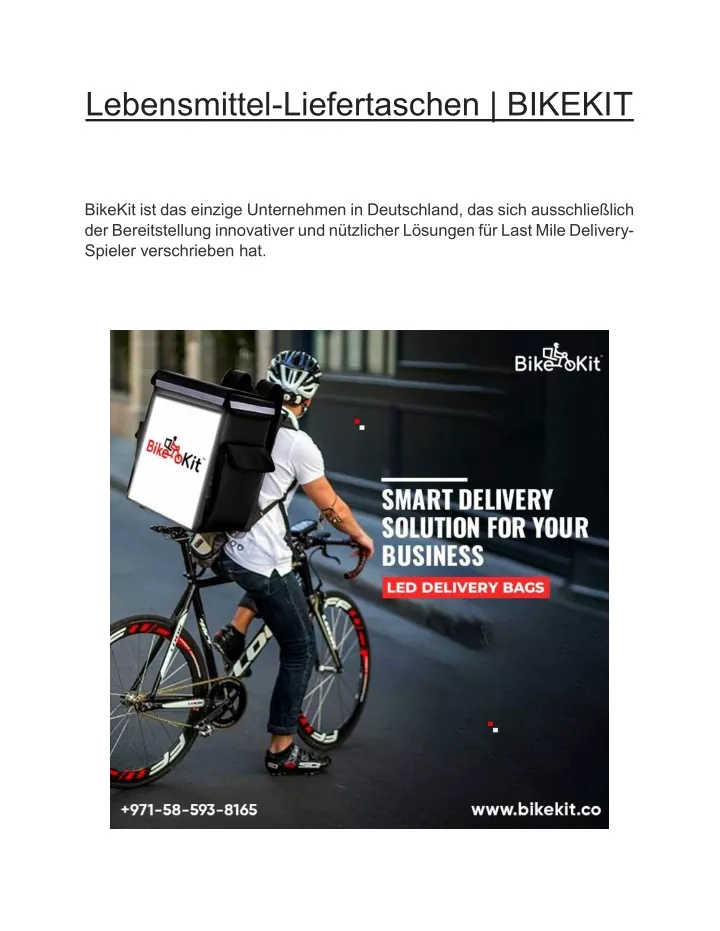 lebensmittel liefertaschen bikekit