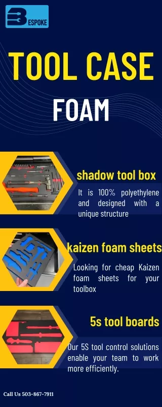 tool case foam shadow tool