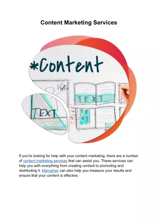 content marketing services