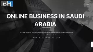 Guide By Our Experts For Online Business In Saudi Arabia