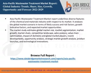 Asia-Pacific Wastewater Treatment Market report