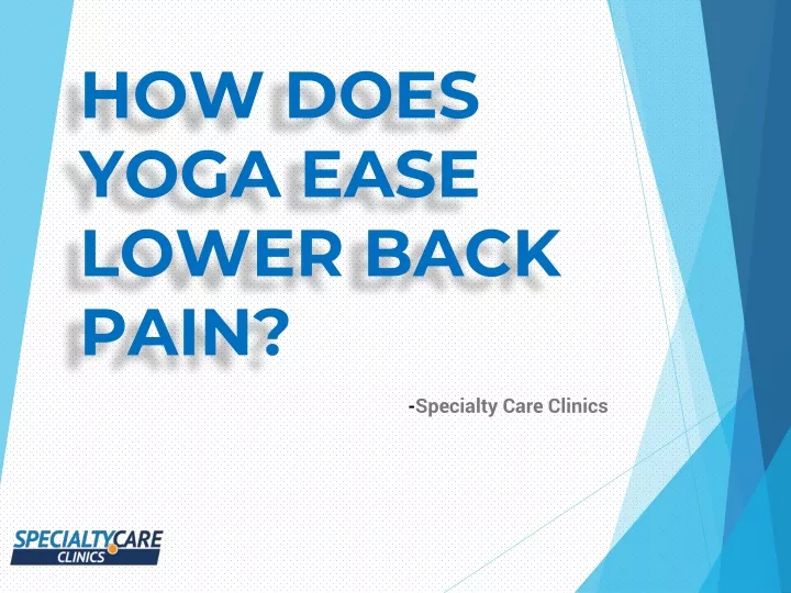 how does yoga ease lower back pain