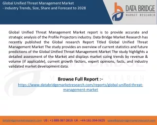 Unified Threat Management Market report
