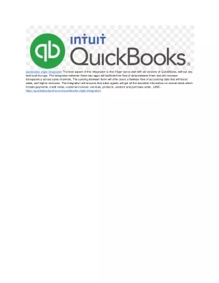 quickbooks vtiger integration the best aspect