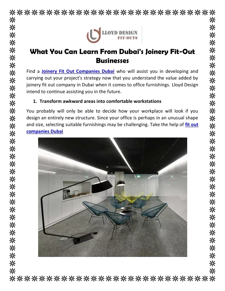 what you can learn from dubai s joinery