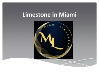 Limestone in Miami