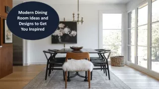 modern dining room ideas and designs
