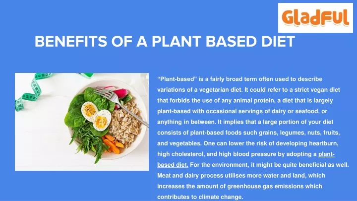 benefits of a plant based diet