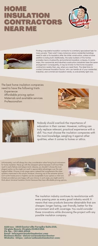Home Insulation Contractors Near Me