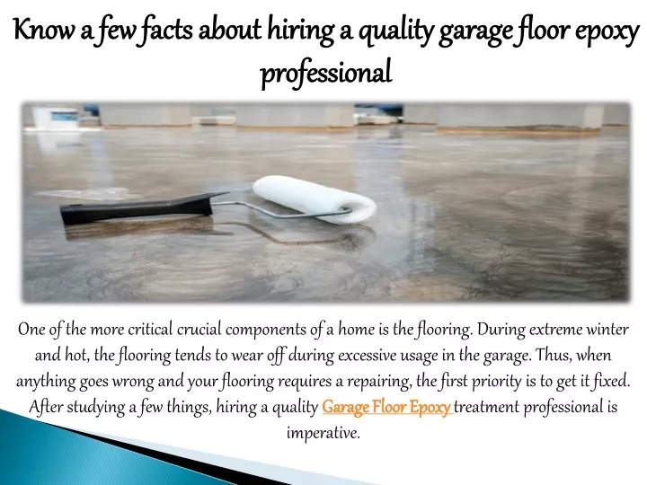 know a few facts about hiring a quality garage