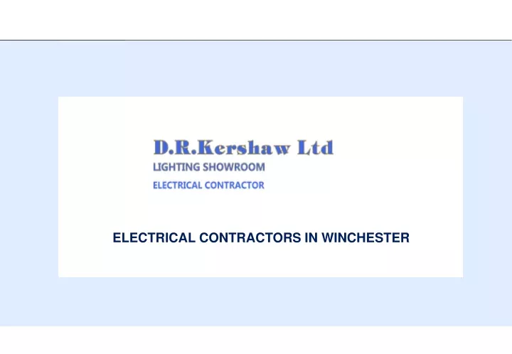 electrical contractors in winchester