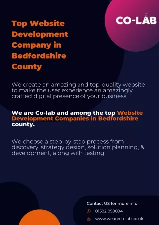Top website development company in Bedfordshire County