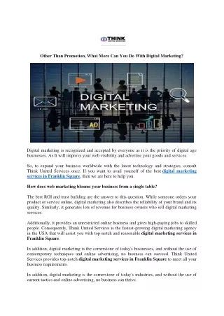 Digital Marketing Service Provider in New York