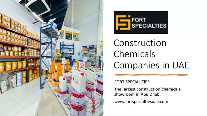 construction chemicals companies in uae