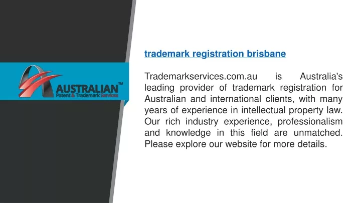 trademark registration brisbane trademarkservices