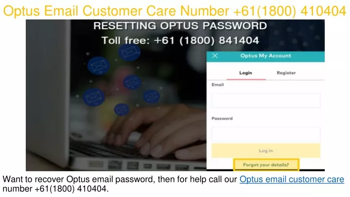 optus email customer care number 61 1800 410404