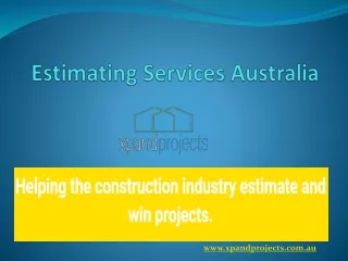 estimating services australia