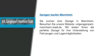 Gargagen kaufen Mannheim   Xxlgaragenpark-mannheim-stadt.de