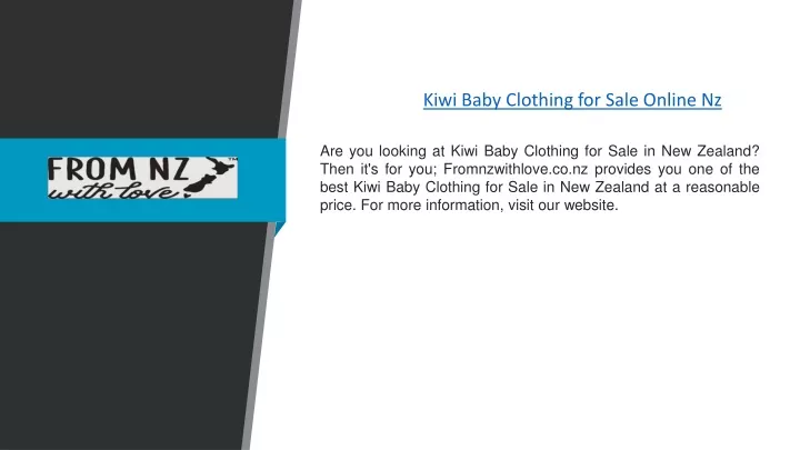 kiwi baby clothing for sale online nz