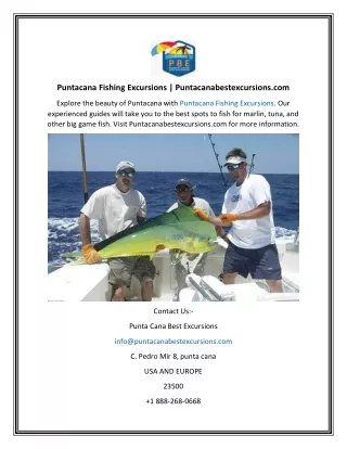 Puntacana Fishing Excursions  Puntacanabestexcursions.com