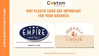 Why Plastic Card are Important for your Business