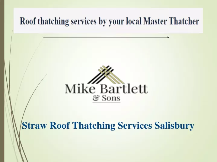 straw roof thatching services salisbury