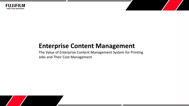 enterprise content management the value