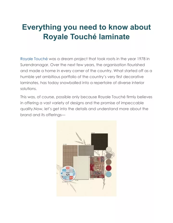 everything you need to know about royale touch