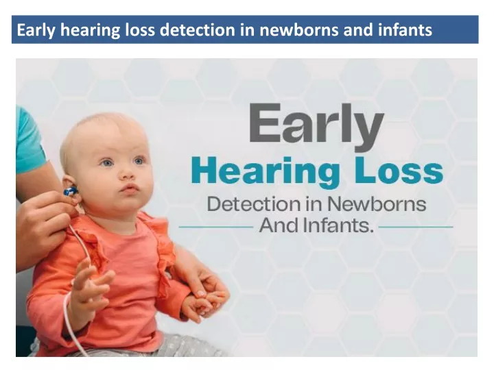 early hearing loss detection in newborns