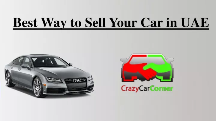 best way to sell your car in uae