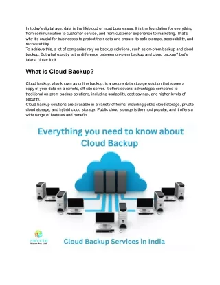 Everything you need to know about Cloud Backup