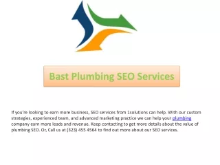Bast Plumbing SEO Services