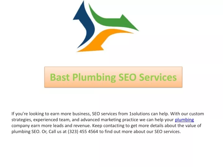 bast plumbing seo services