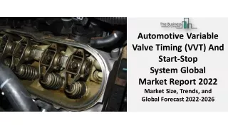 automotive variable valve timing vvt and start