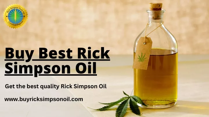 buy best rick simpson oil