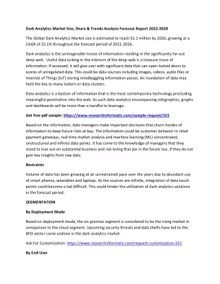 dark analytics market size share trends analysis