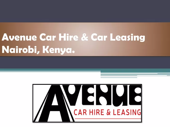 avenue car hire car leasing nairobi kenya