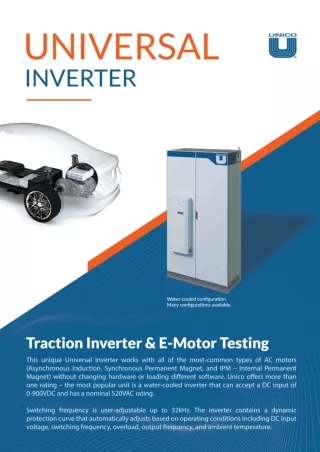 Universal Inverters For Testing | EV Battery Emulator - Unico