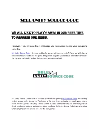 s sell ell unity source code unity source code