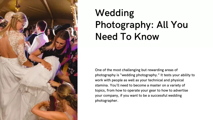 wedding photography all you need to know