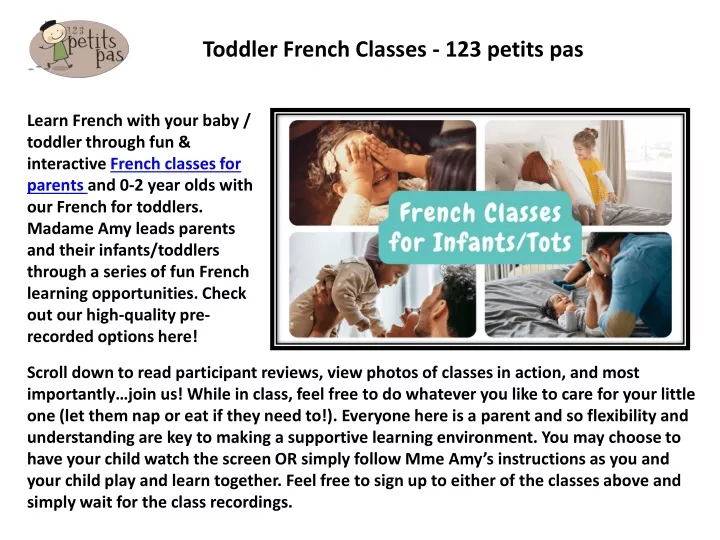 toddler french classes 123 petits pas