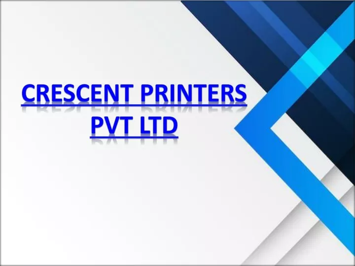 crescent printers pvt ltd