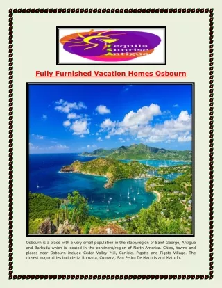 Fully Furnished Vacation Homes Osbourn