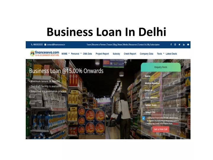 business loan in delhi