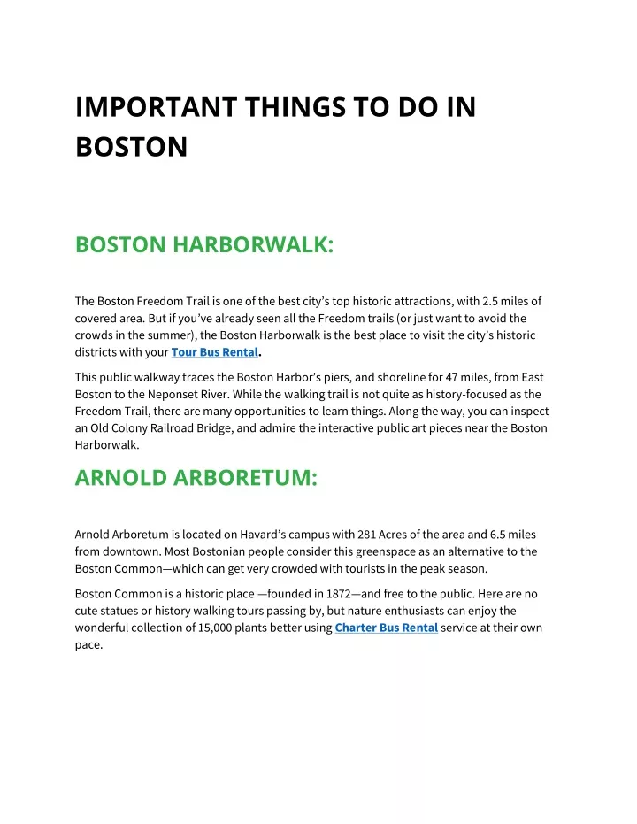 important things to do in boston